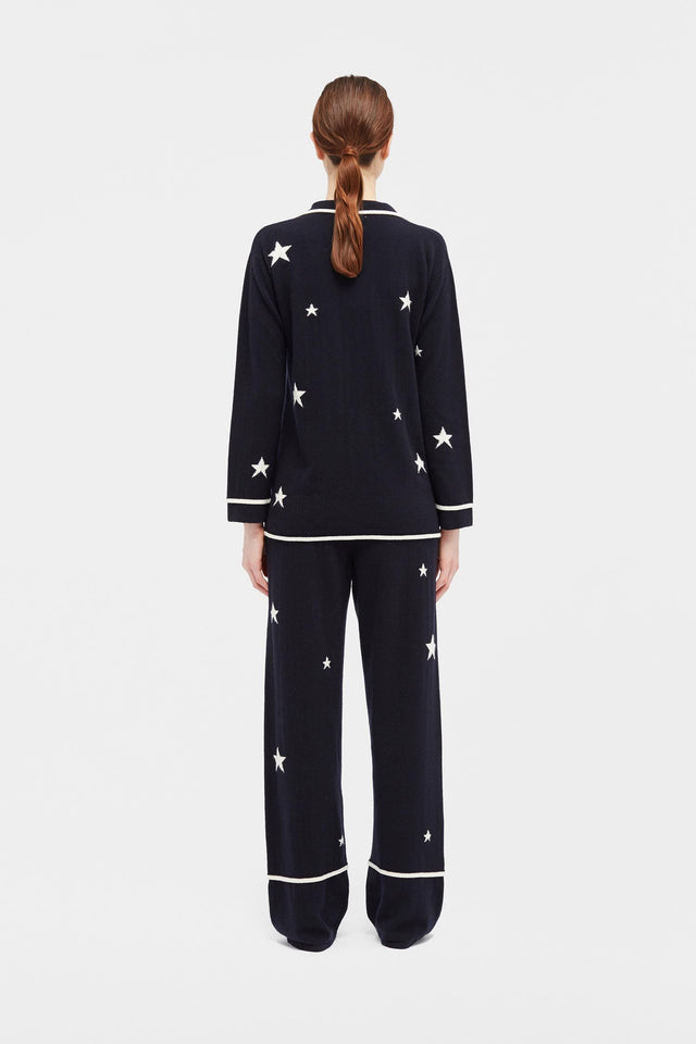 Navy Star Pyjama Top image 3