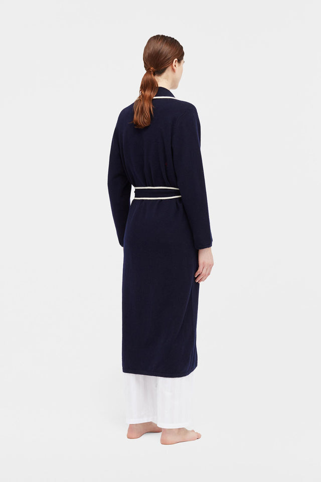 Navy Love Heart Dressing Gown image 2