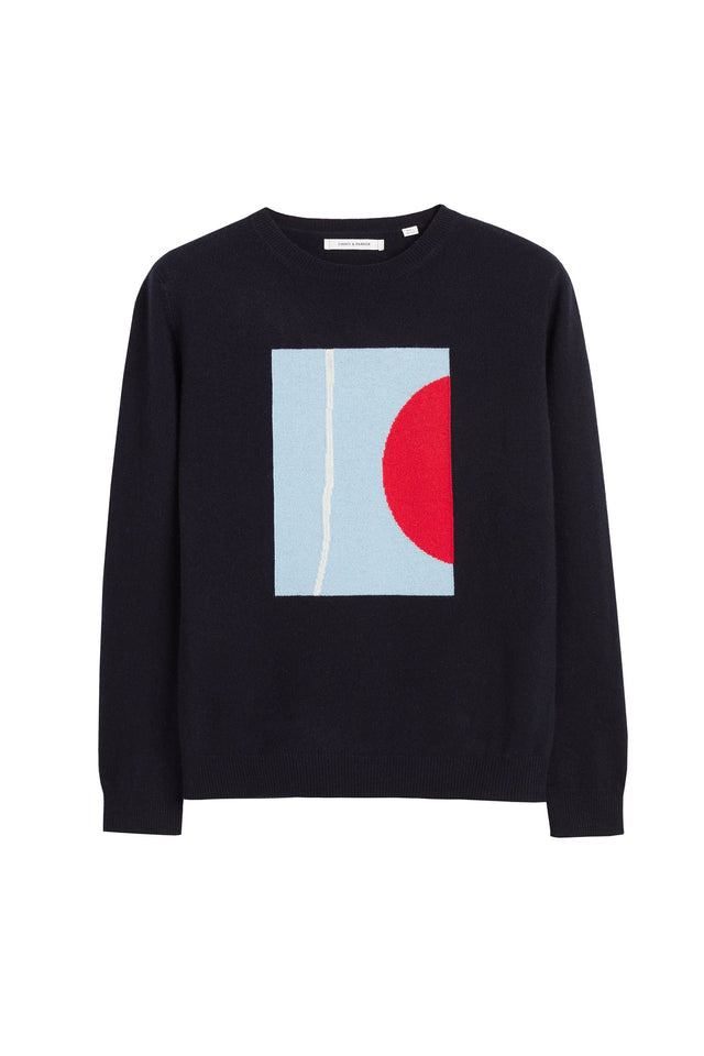 Navy Abstract I Caroline Popham Sweater image 2