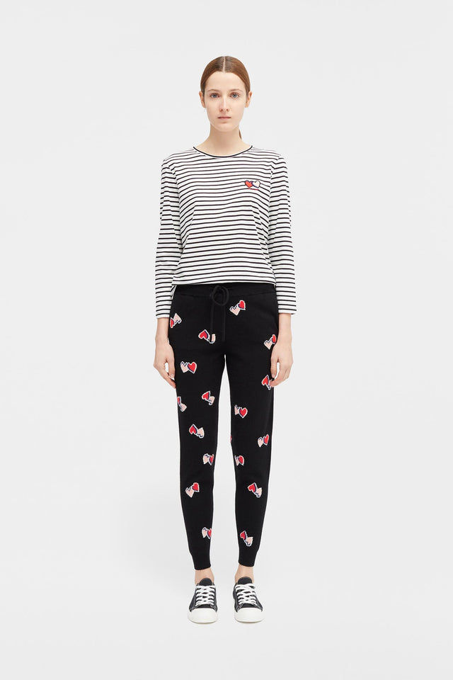 Ivory Long Sleeve Twin Heart T-shirt image 3