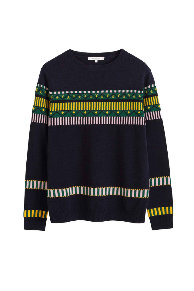 Navy Le Cirque Fairisle Sweater image 2