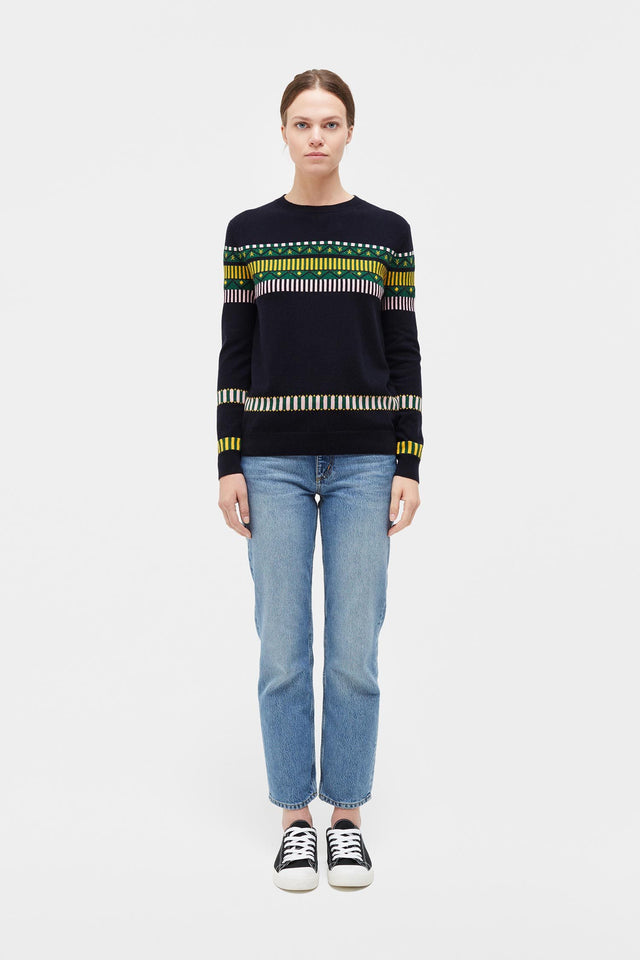 Navy Le Cirque Fairisle Sweater image 3