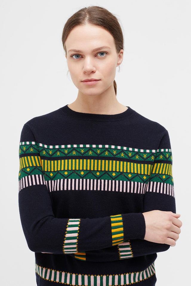 Navy Le Cirque Fairisle Sweater image 1