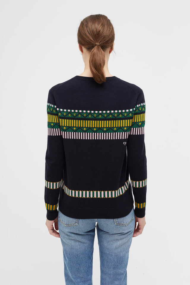 Navy Le Cirque Fairisle Sweater image 4