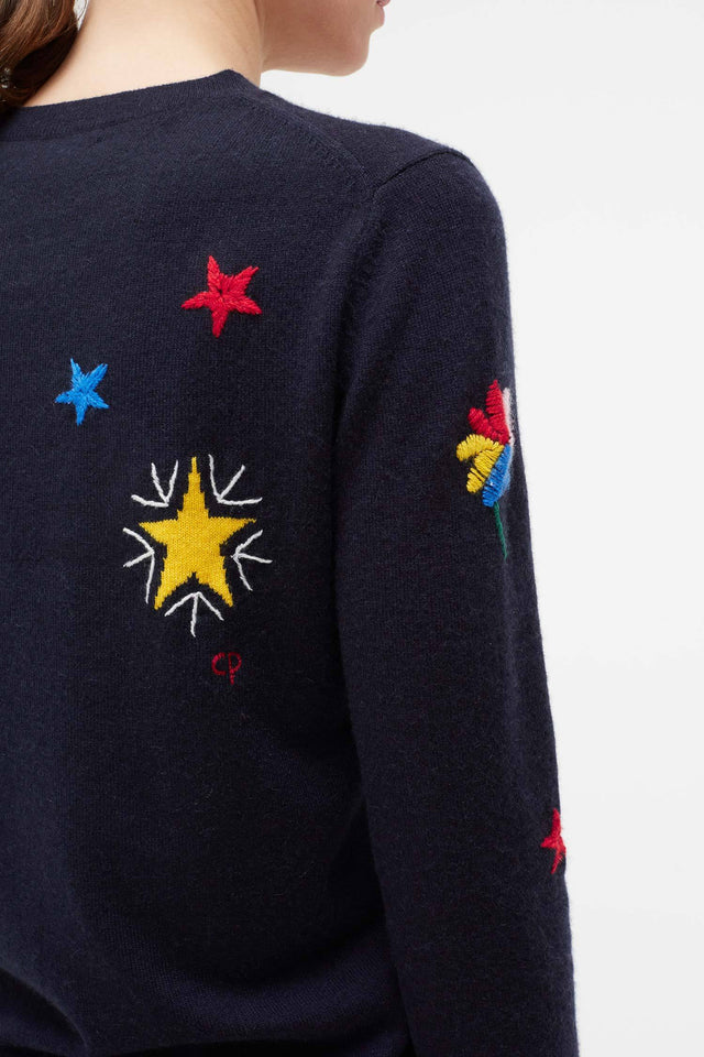 Navy Le Cirque Cashmere Sweater image 5