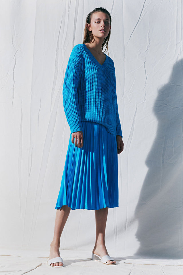 Blue Le Soir V Neck Sweater image 1