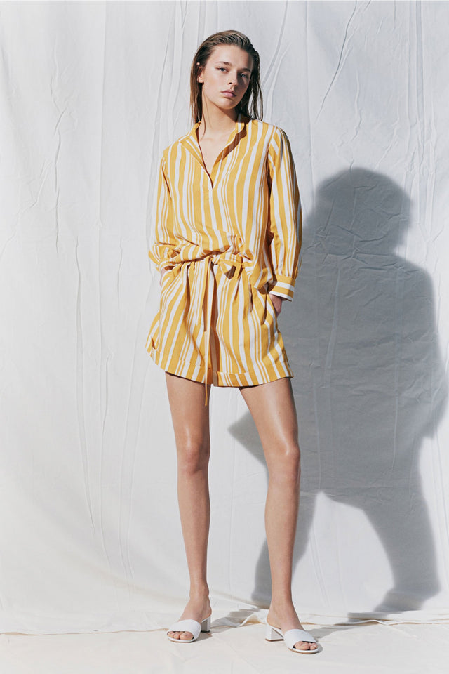 Yellow Striped Parasol Blouse image 1