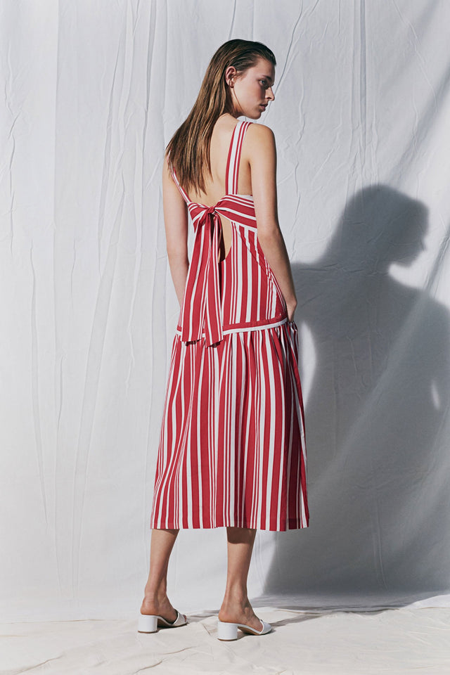 Red Striped Parasol Sundress image 1