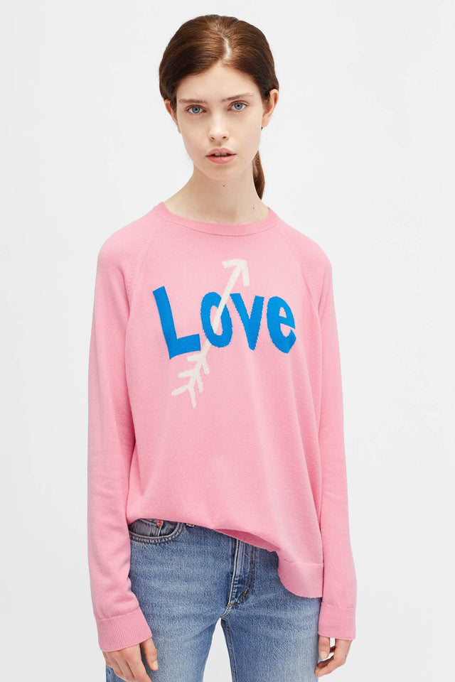Pink Love Arrow Sweater image 1
