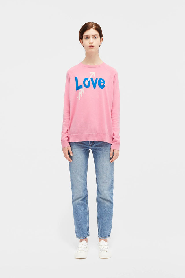 Pink Love Arrow Sweater image 3