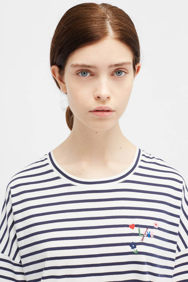 Navy Love Arrow T-Shirt image 4