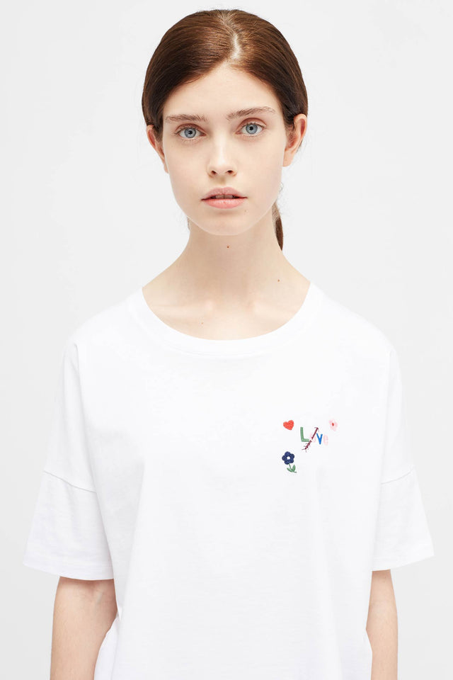 White Love Arrow T-Shirt image 1