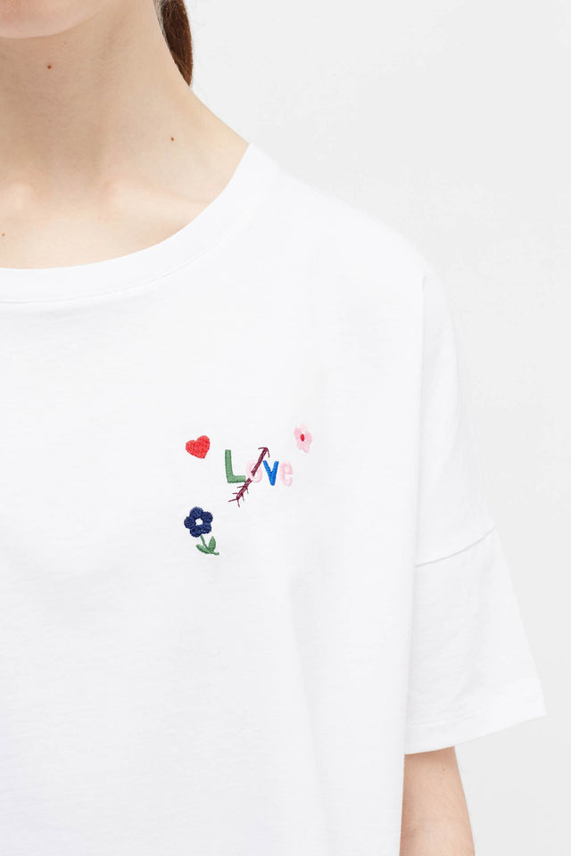 White Love Arrow T-Shirt image 4