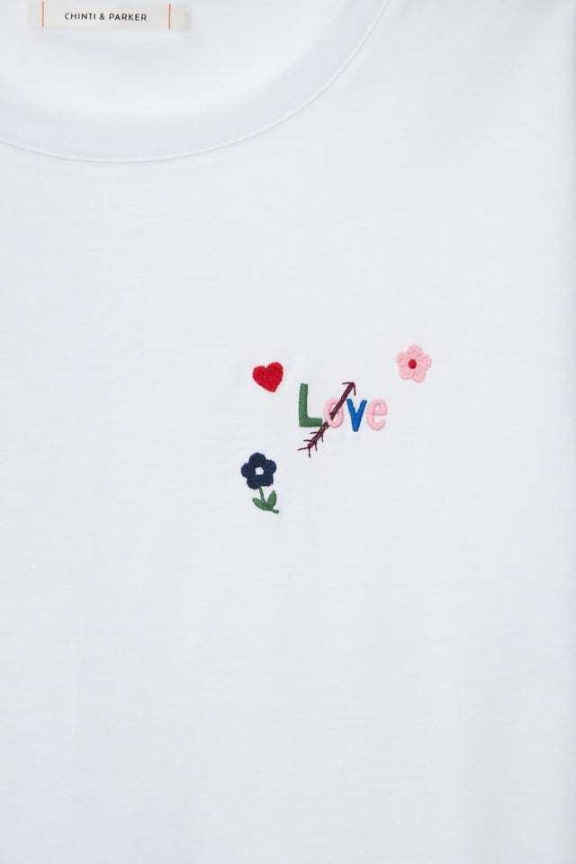 White Love Arrow T-Shirt image 6