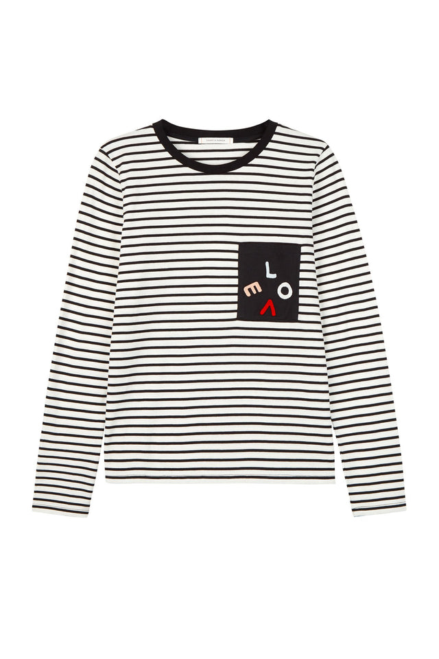 Ivory Long Sleeve Mexicano Love T-Shirt image 2