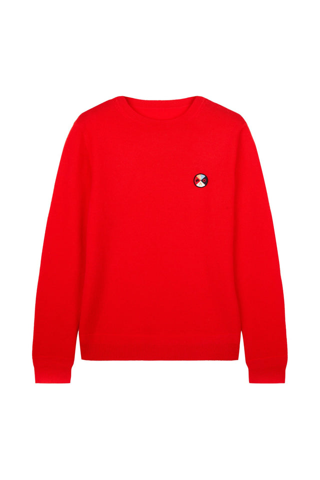 Red Mexicano Love Badge Sweater image 2