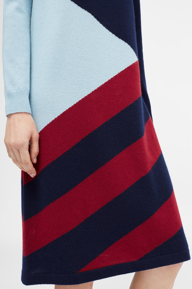 Navy Mexicano Turtle Neck Dress image 5