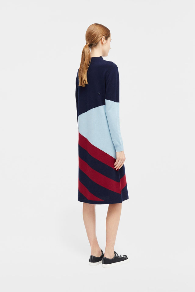 Navy Mexicano Turtle Neck Dress image 4