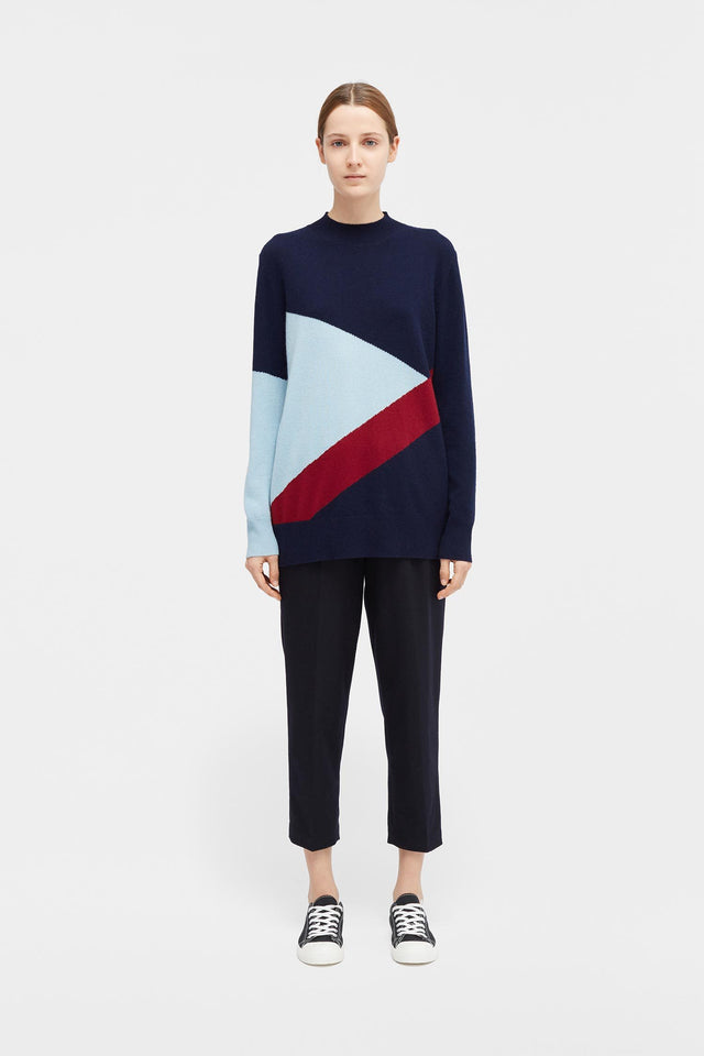 Navy Mexicano Turtle Neck Sweater image 3