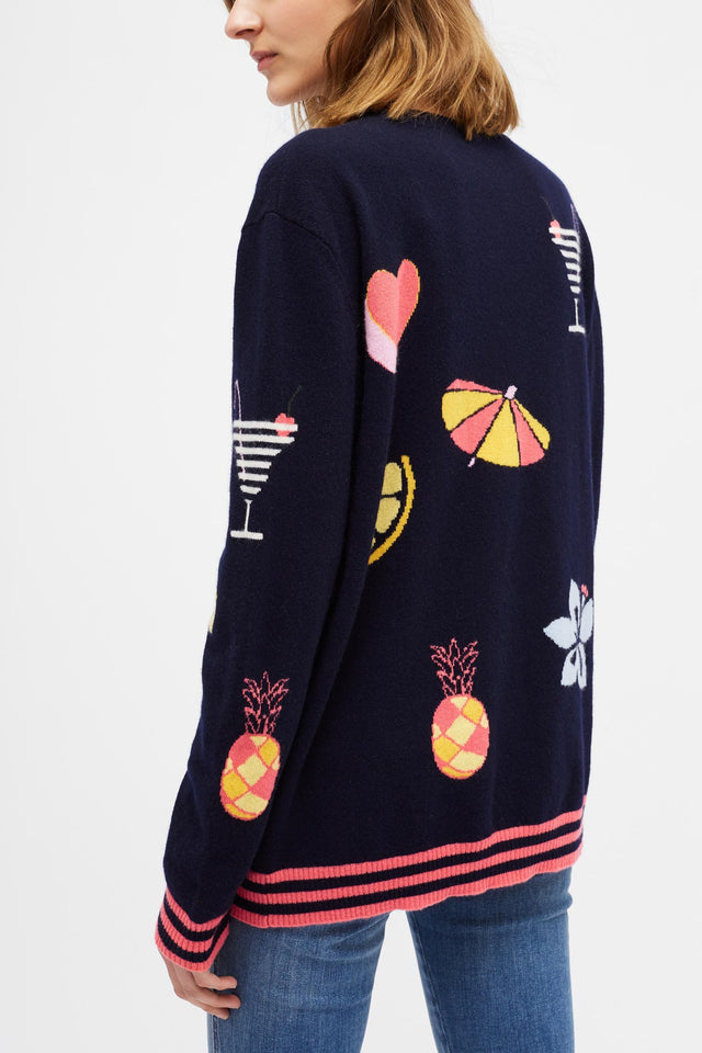 Navy Summer Cashmere Sweater image 4