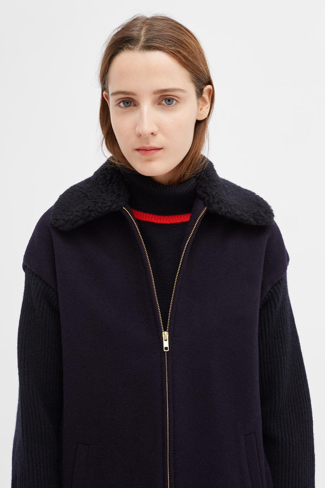 Navy Cashmere Plastron image 2