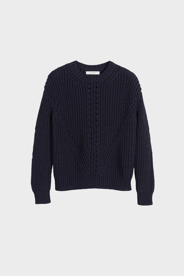 Navy Le Soir Crew Neck Sweater image 2