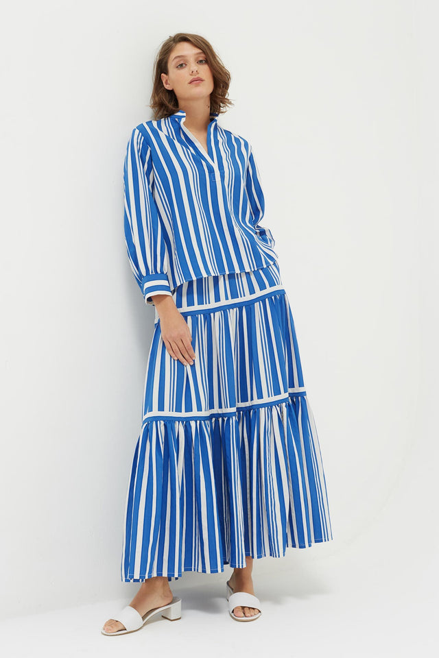 Blue Striped Parasol Blouse image 3