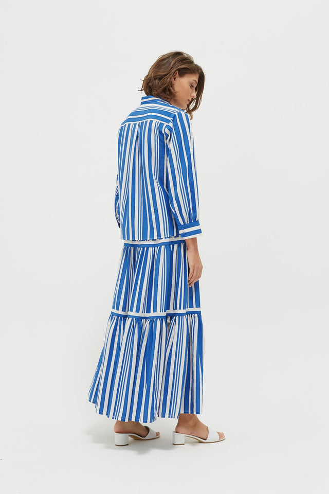 Blue Striped Parasol Blouse image 5
