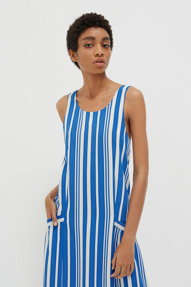 Blue Striped Parasol Sundress image 4
