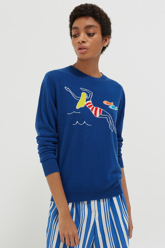 Blue Swimmer Cashmere Sweater image 1