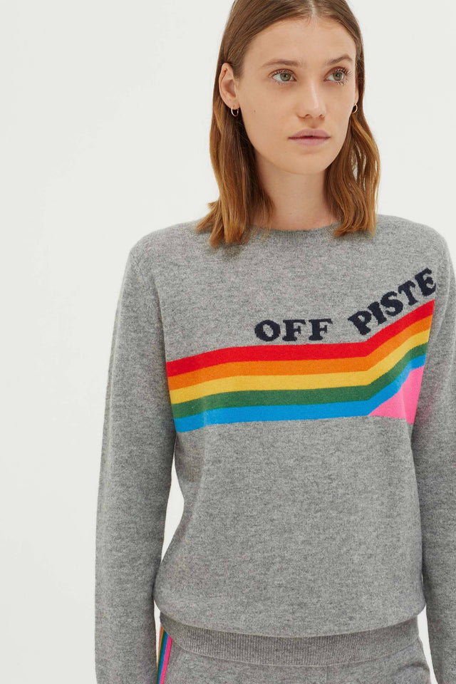 Grey Off Piste Cashmere Sweater image 1