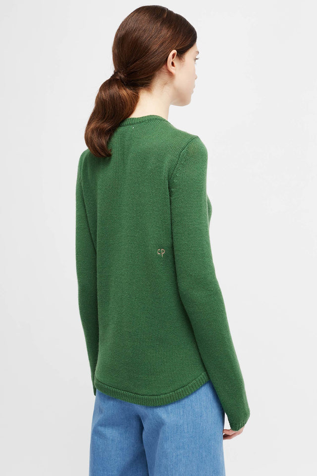 Green One Pocket Sweater image 5