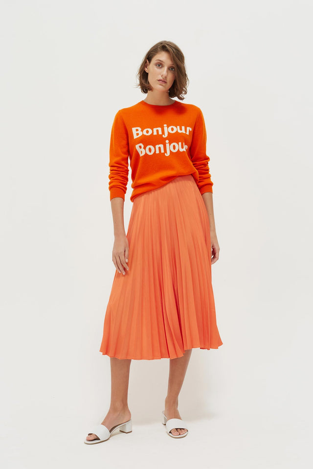 Orange Bonjour Bonjour Cashmere-Wool Sweater image 3