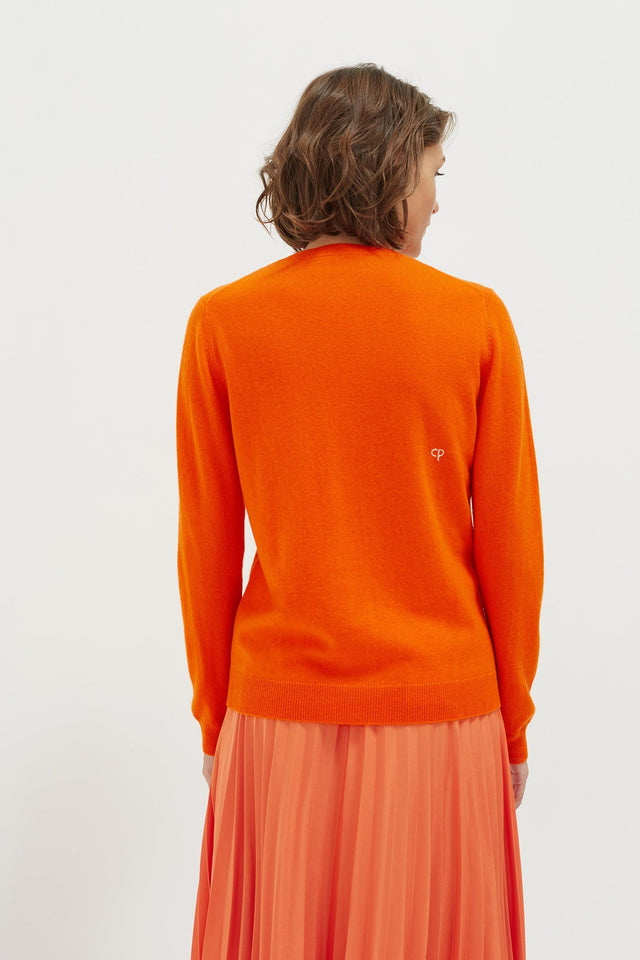 Orange Bonjour Bonjour Cashmere-Wool Sweater image 5