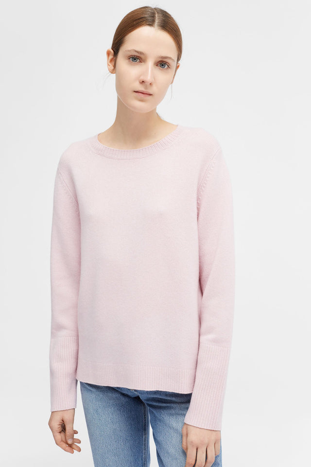 Pink Cashmere Boxy Sweater image 1