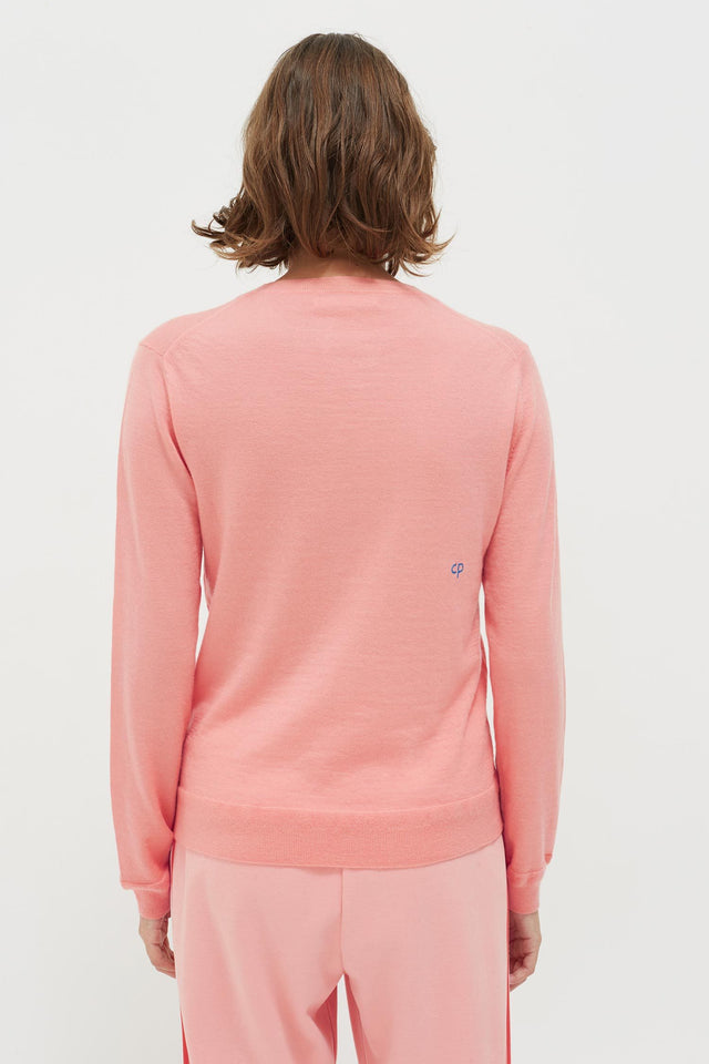 Pink Anchor Badge Cashmere Sweater image 5