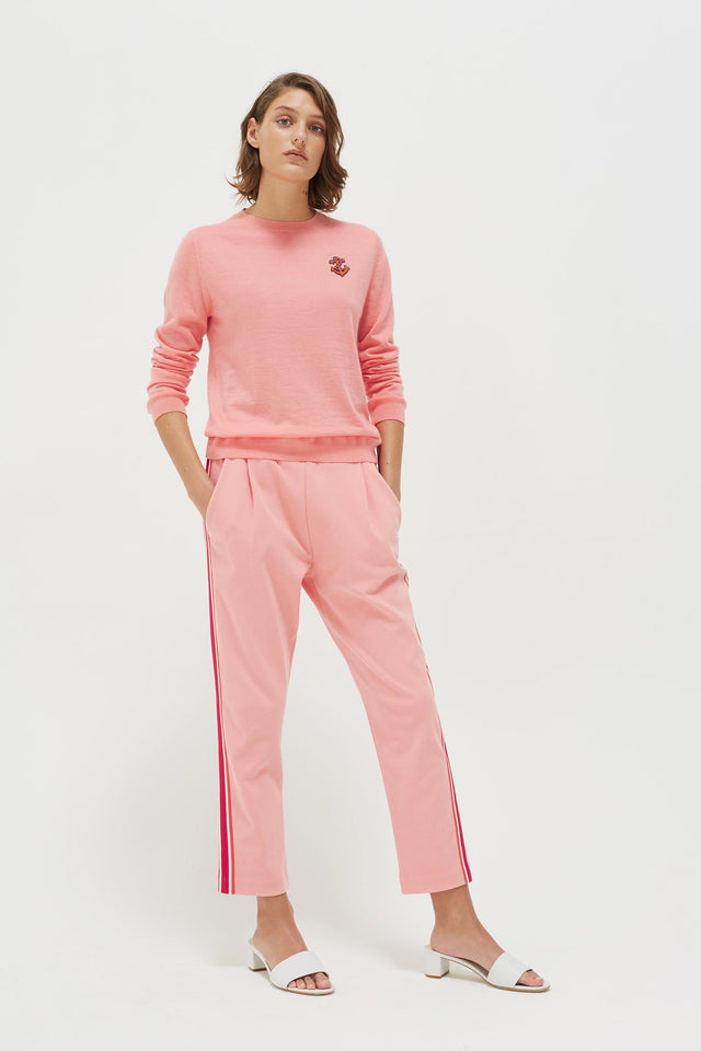 Pink Anchor Badge Cashmere Sweater image 6