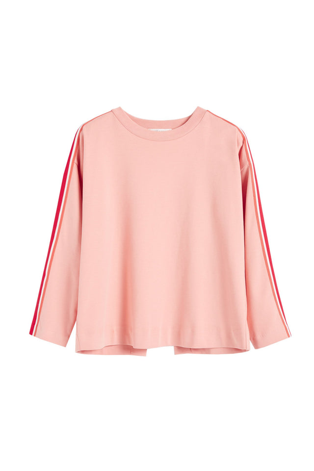 Pink Open Back Brushed Cotton Sweatshirt image 2