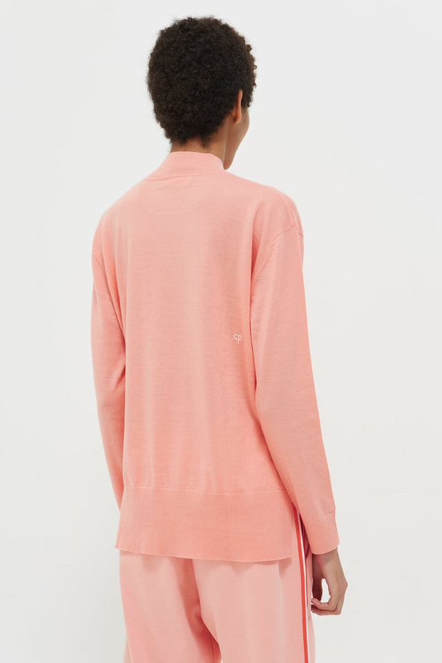 Pink Riviera Cashmere Polo Neck Sweater image 4