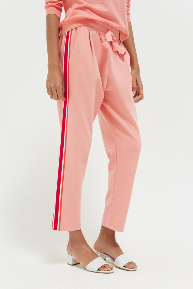 Pink Side Stripe Sweatpants image 1