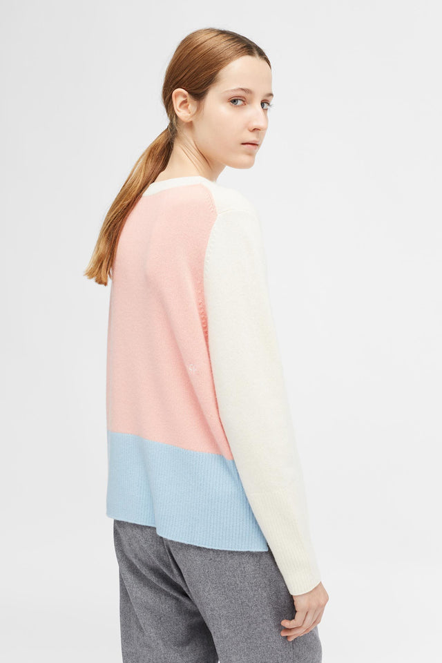 Cream Ribbed Back Sweater image 3