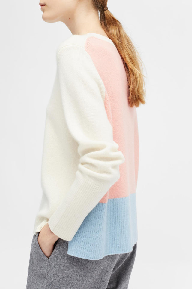 Cream Ribbed Back Sweater image 1