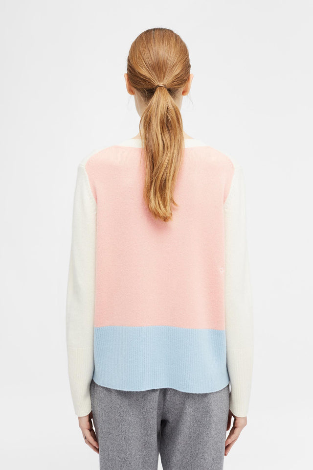 Cream Ribbed Back Sweater image 5