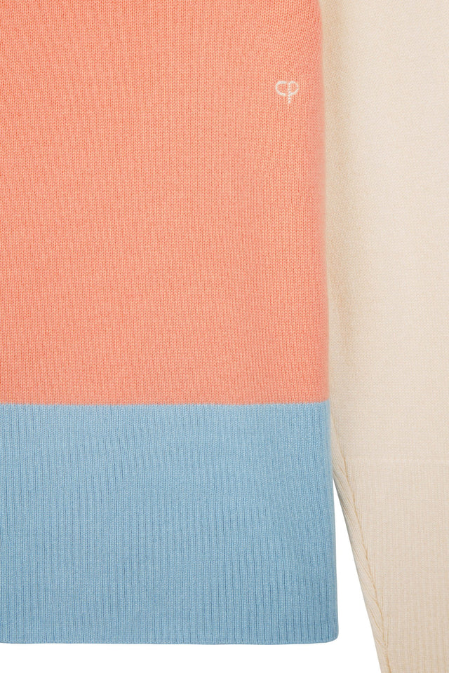 Cream Ribbed Back Sweater image 7