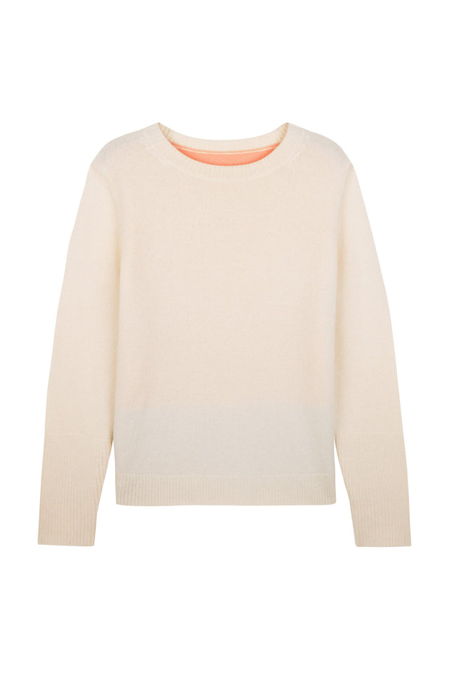 Cream Ribbed Back Sweater image 2