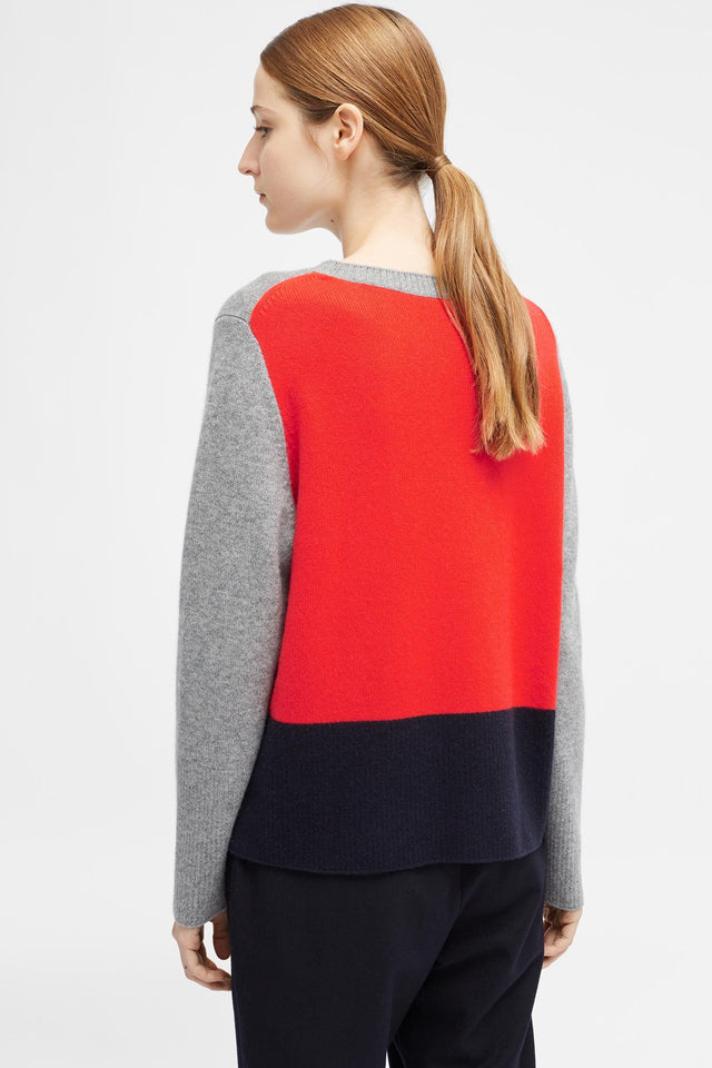 Grey Ribbed Back Sweater image 5