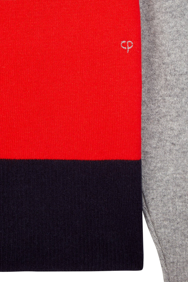 Grey Ribbed Back Sweater image 7