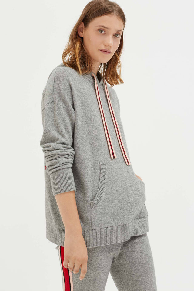 Grey Ringmaster Cashmere Hoodie image 1