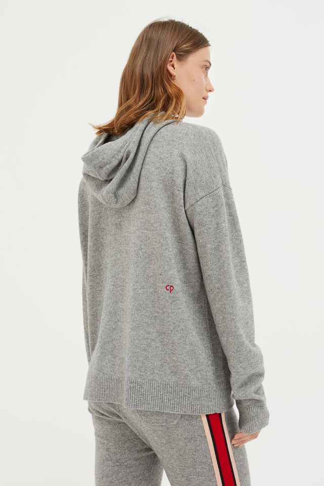 Grey Ringmaster Cashmere Hoodie image 3