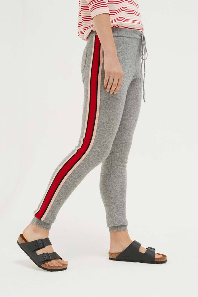 Grey Ringmaster Cashmere Track Pants image 1